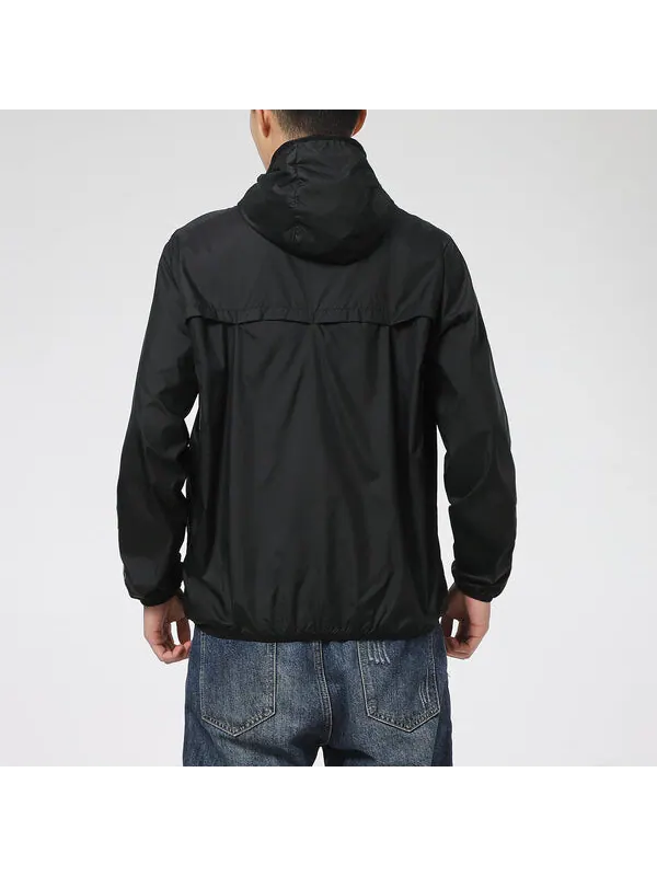Куртка essentials rebel windbreaker jacket 'black white' Puma — изображение 3 из 4, черный/белый