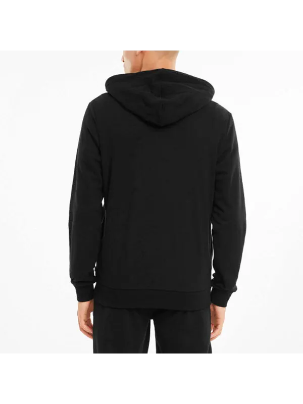 Куртка modern basics full-zip jacket 'black grey' Puma — изображение 4 из 4, черный/серый