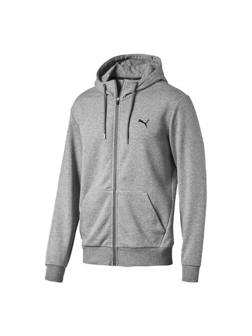 Куртка casual hooded zipper cardigan jacket gray Puma — изображение 1 из 2, серый