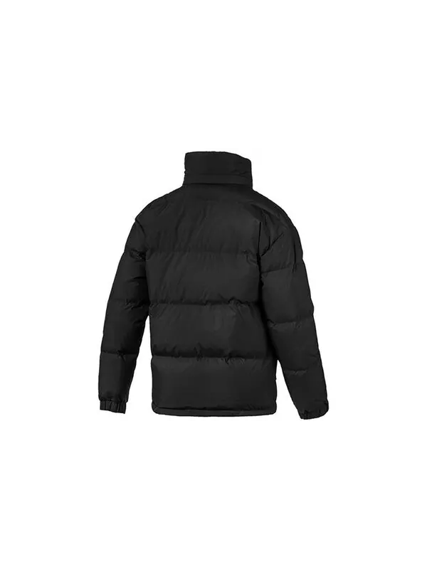 Куртка classics down jacket 'black white' Puma — изображение 2 из 4, черный/белый
