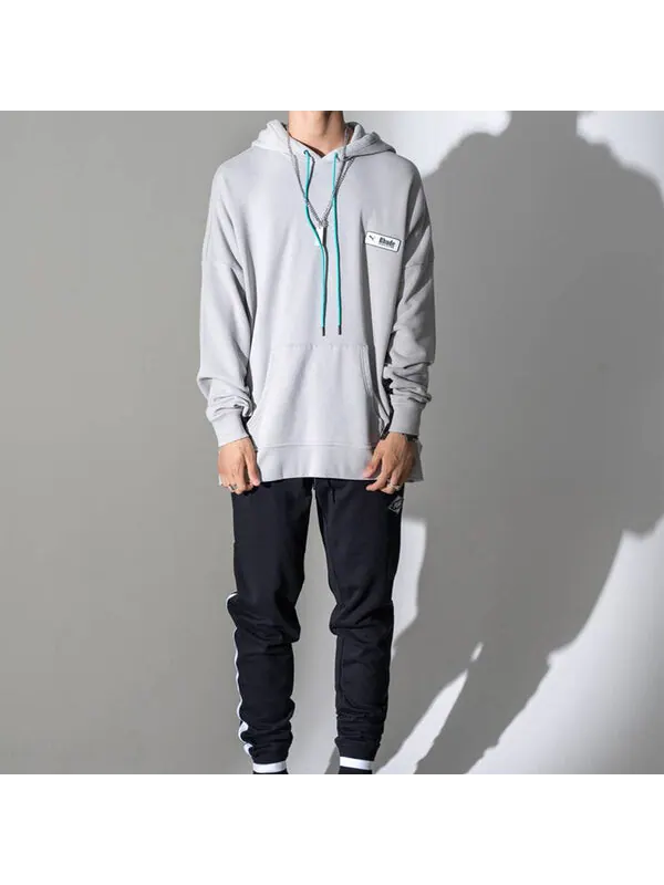 Толстовка x rhude series knit drawstring gray Puma — изображение 4 из 4, серый