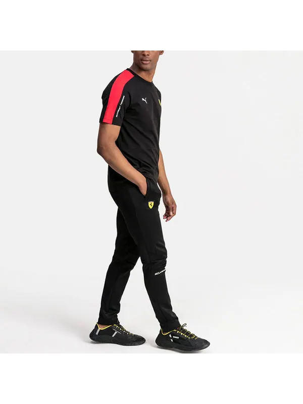 Футболка ferrari series athleisure casual sports splicing round neck short sleeve black Puma — изображение 3 из 4, черный