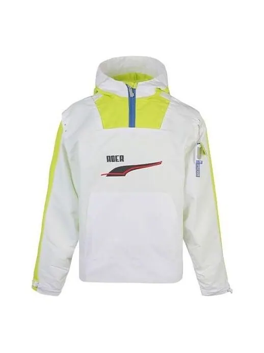 Толстовка x ader error hoodie 'white yellow black' Puma — изображение 1 из 4, белый/желтый/черный