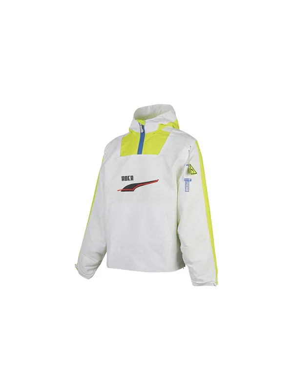 Толстовка x ader error hoodie 'white yellow black' Puma — изображение 3 из 4, белый/желтый/черный