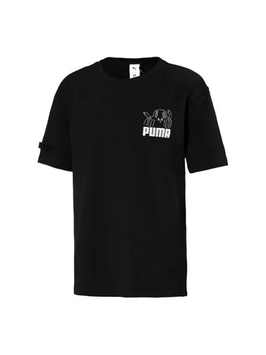 Футболка x tyakasha logo printing black Puma — изображение 1 из 2, черный