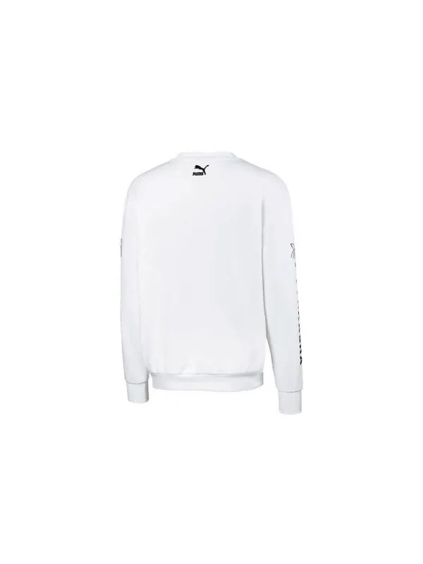 Толстовка x tyakasha crewneck hoody white Puma — изображение 2 из 4, белый