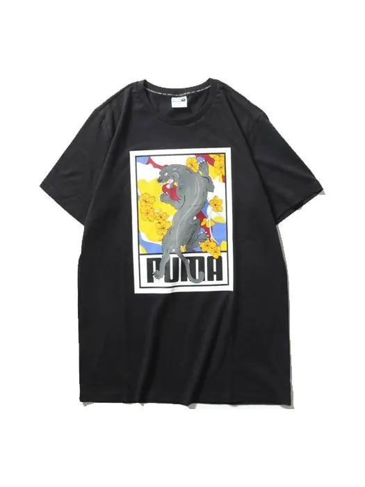 Футболка sakura pack tee short sleeve black Puma — изображение 1 из 2, черный