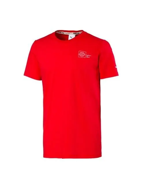 Футболка x tyakasha crossover series short sleeve couple style red Puma — изображение 1 из 2, красный
