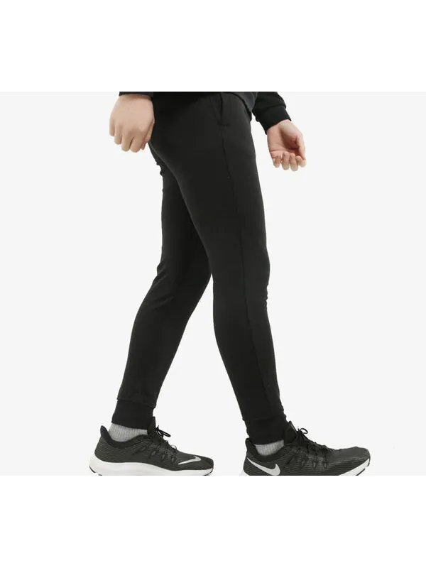 Брюки regular track sweatpants 'black white' Puma — изображение 3 из 4, черный/белый