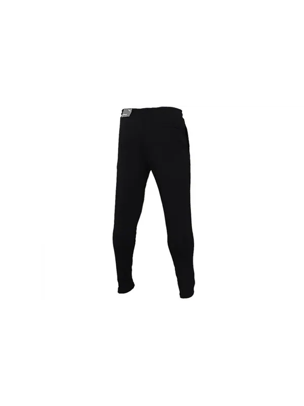Брюки classics sweatpants 'black white' Puma — изображение 2 из 4, черный/белый