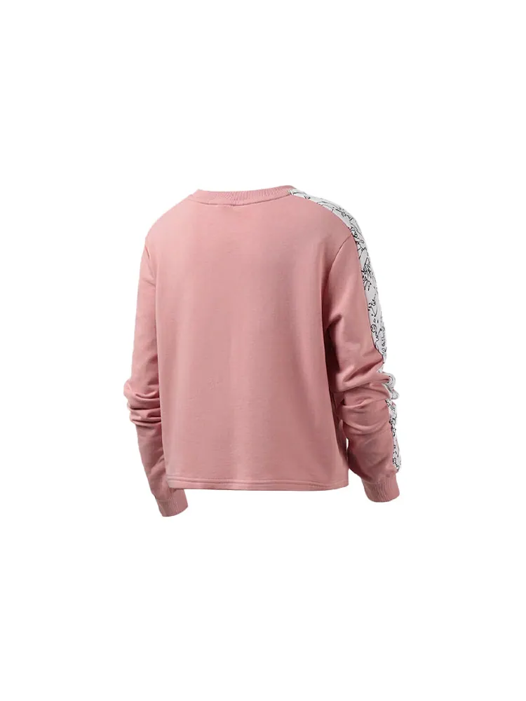 Худи (WMNS) PUMA Classics Logo Crew AOP — изображение 2 из 4, розовый