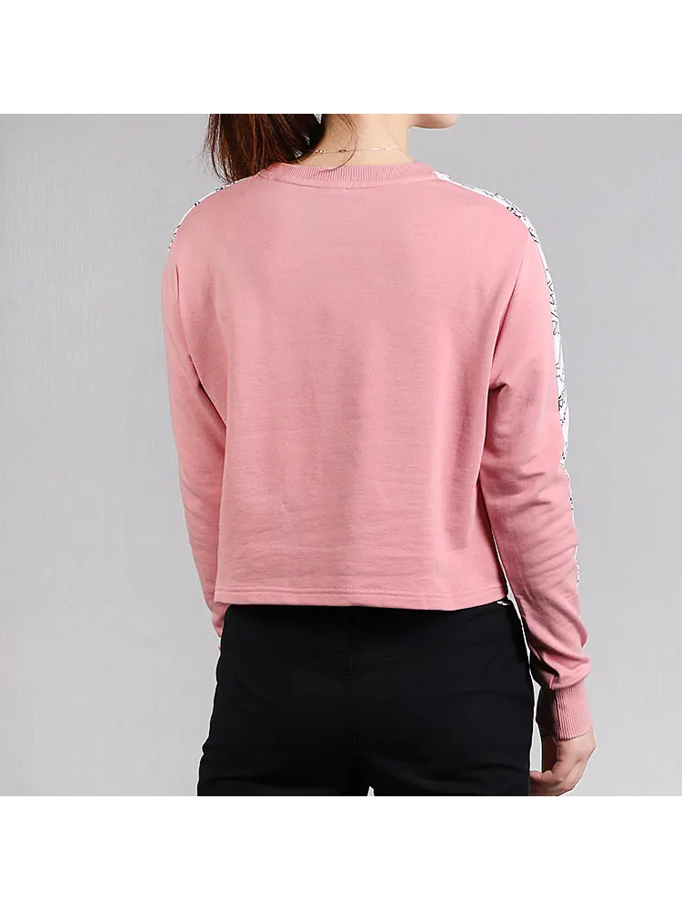 Худи (WMNS) PUMA Classics Logo Crew AOP — изображение 4 из 4, розовый