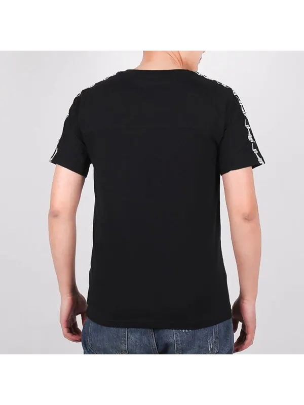 Футболка clothing t-shirt 'black white' Puma — изображение 4 из 4, черный/белый