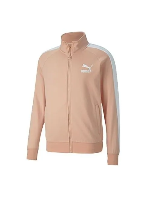 Куртка iconic minimalistic casual stand collar jacket pink red Puma — изображение 1 из 3, красный