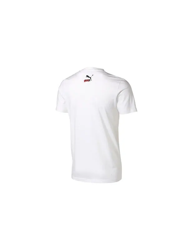 Футболка sakura pack graphic crew t-shirt 'white black red' Puma — изображение 2 из 4, белый/черный/красный