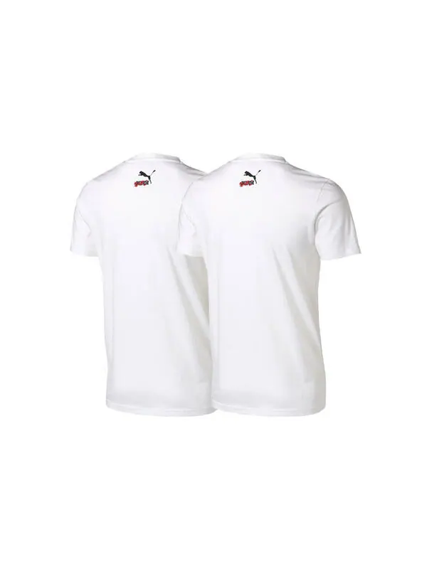 Футболка sakura pack graphic crew t-shirt 'white black red' Puma — изображение 4 из 4, белый/черный/красный