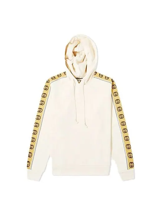 Худи Gucci Men's Side Sleeve GG Logo — изображение 1 из 4, бежевый