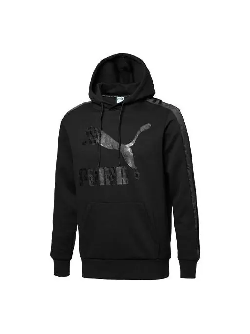 Толстовка casual printing hooded long sleeves black Puma — изображение 1 из 4, черный
