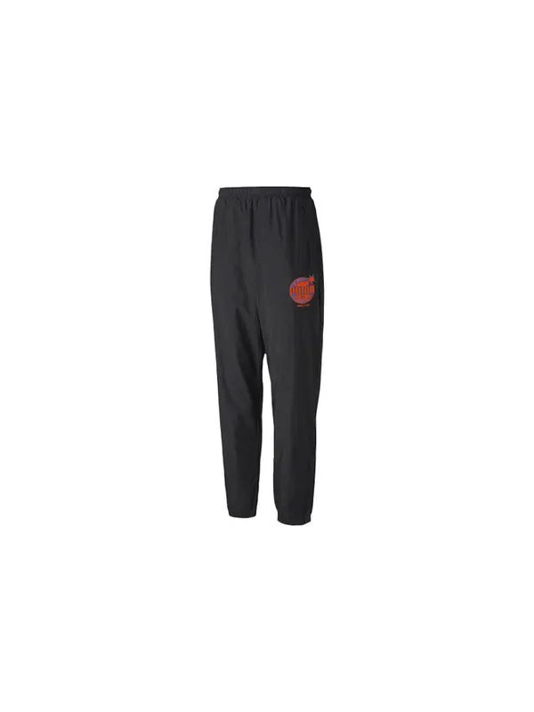 Брюки x the hundreds track pants 'black red' Puma — изображение 2 из 4, черный/красный
