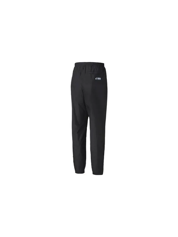 Брюки x the hundreds track pants 'black red' Puma — изображение 3 из 4, черный/красный
