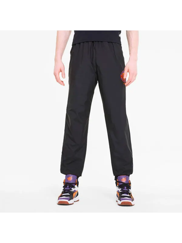 Брюки x the hundreds track pants 'black red' Puma — изображение 4 из 4, черный/красный