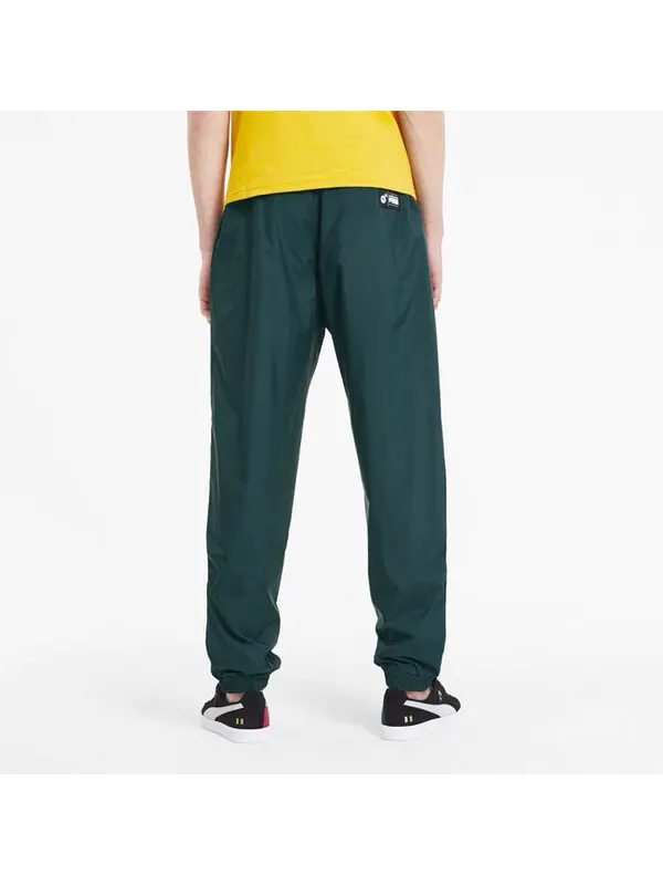 Брюки x the hundreds track pants 'green white' Puma — изображение 4 из 4, зеленый/белый