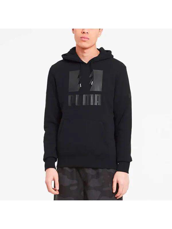 Толстовка x the hundreds small logo printing black Puma — изображение 3 из 4, черный