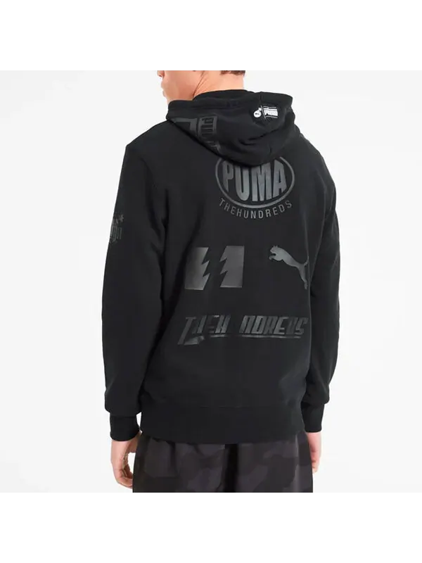 Толстовка x the hundreds small logo printing black Puma — изображение 4 из 4, черный