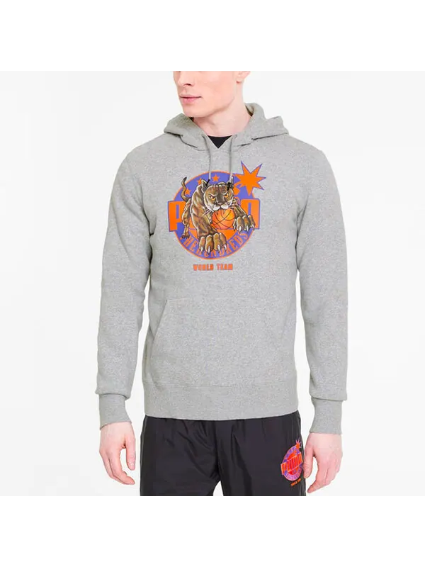 Толстовка xthe hundreds gray Puma — изображение 3 из 4, серый