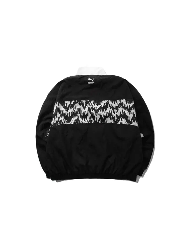 Куртка tfs og aop track jacket retro sports black white Puma — изображение 2 из 4, черный белый