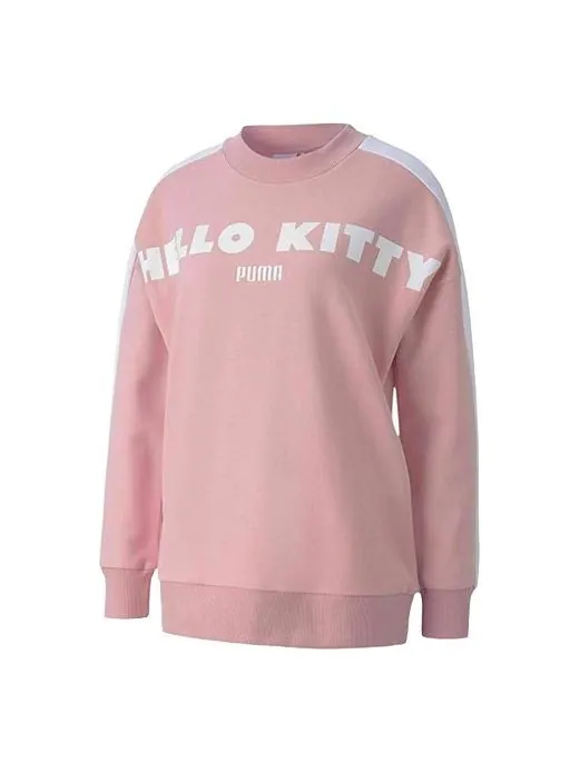 Свитер x hello kitty casualsport round neckknitting hoodie pinkred Puma — изображение 1 из 4, красный