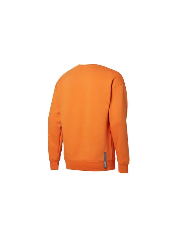 Толстовка alphabet logo printing fleece lined round neck orange Puma — изображение 2 из 4, оранжевый