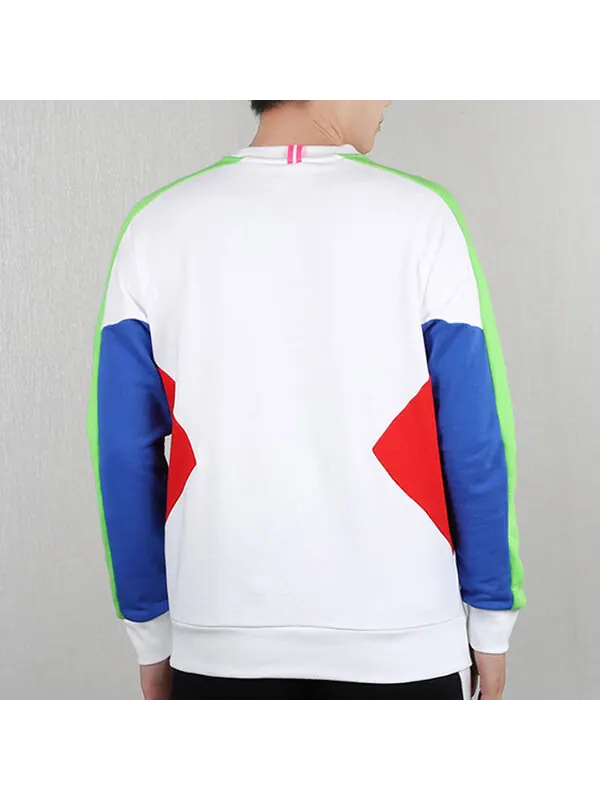 Толстовка men's tfs crew round neck pullover white Puma — изображение 4 из 4, белый