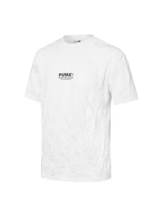 Футболка avenir casual sports round neck short sleeve white Puma — изображение 1 из 2, белый