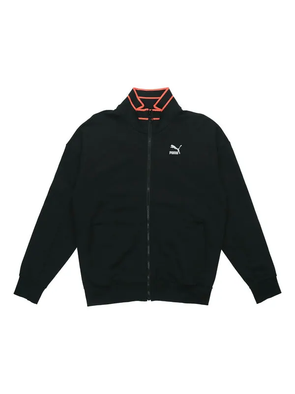 Толстовка tfs stand collar zipper casual sports black Puma — изображение 1 из 2, черный