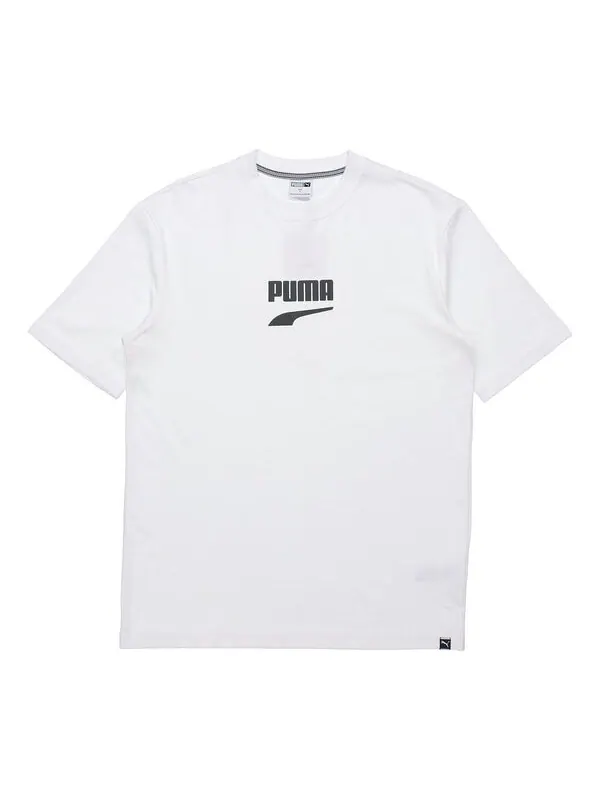 Футболка downtown classical logo short sleeve tee men white Puma — изображение 1 из 4, белый
