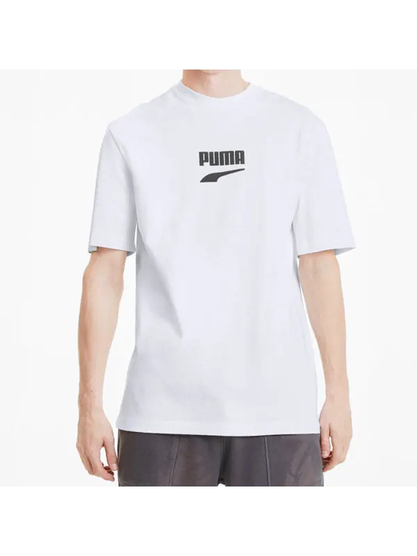 Футболка downtown classical logo short sleeve tee men white Puma — изображение 3 из 4, белый