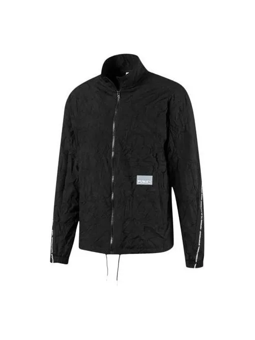 Куртка select avenir track jacket 'black white' Puma — изображение 1 из 4, черный/белый