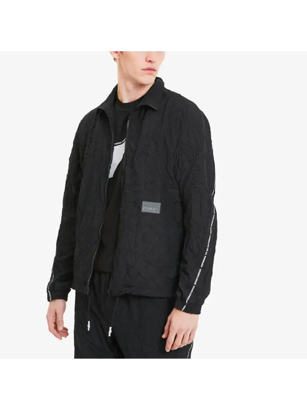 Куртка select avenir track jacket 'black white' Puma — изображение 4 из 4, черный/белый