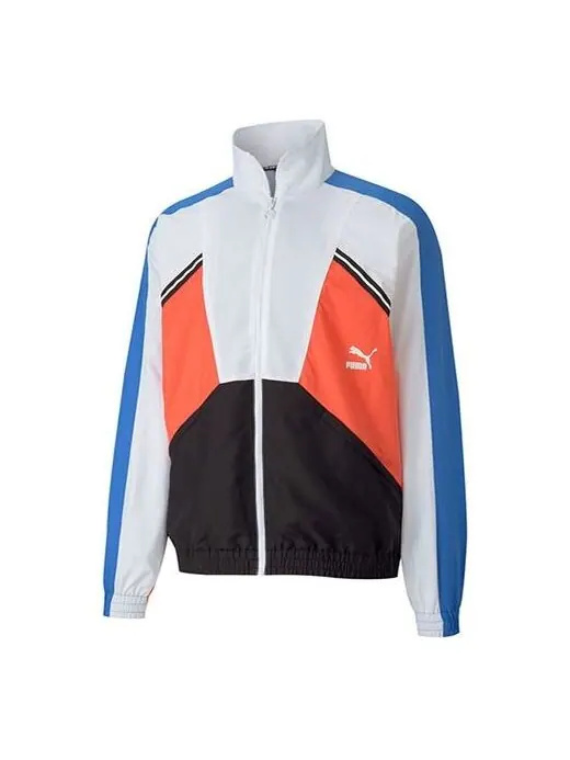 Куртка logo printing contrasting colors jacket blue Puma — изображение 1 из 2, синий