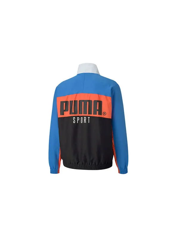 Куртка logo printing contrasting colors jacket blue Puma — изображение 2 из 2, синий