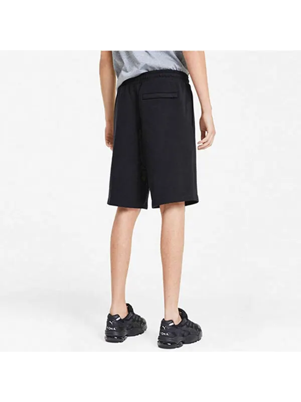 Шорты classics logo shorts 'black white' Puma — изображение 4 из 4, черный/белый