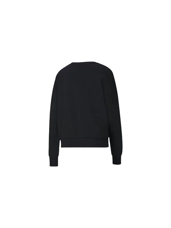 Толстовка casual printing round neck black Puma — изображение 2 из 2, черный