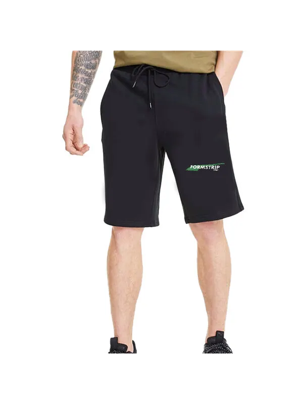 Шорты club shorts 'black white green' Puma — изображение 3 из 3, черный/белый/зеленый