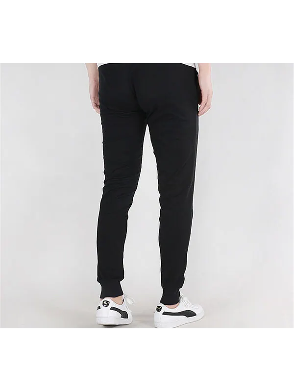 Брюки classics jersey cuffed pants 'black white' Puma — изображение 4 из 4, черный/белый