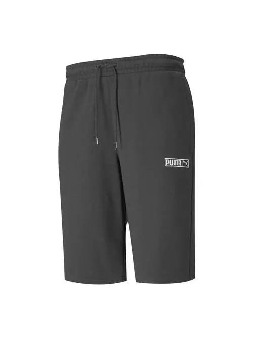 Шорты classics logo shorts 'black white' Puma — изображение 1 из 4, черный/белый