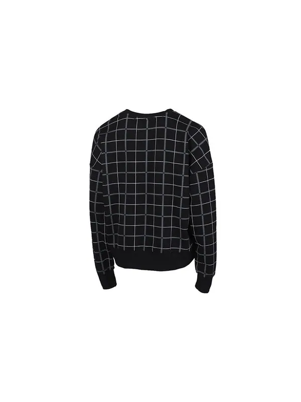 Свитер rechack pack crew sweatshirt 'black white' Puma — изображение 2 из 2, черный/белый