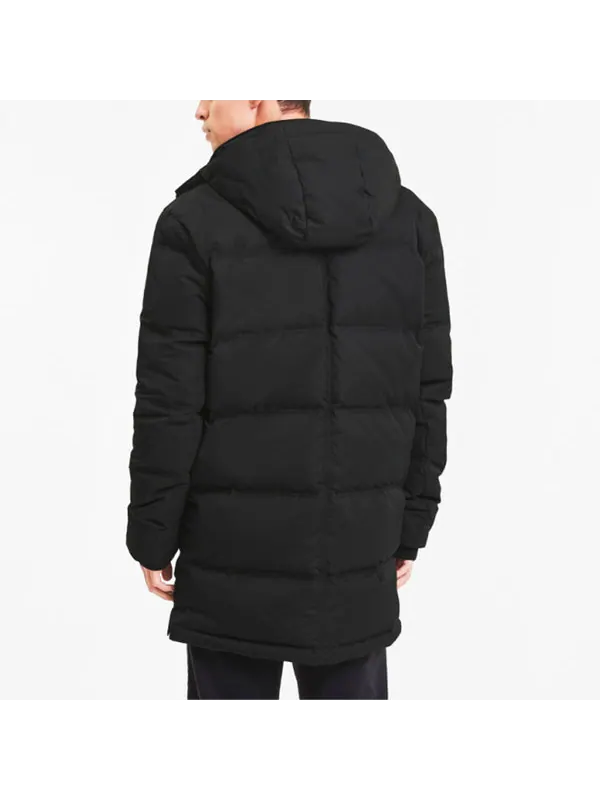 Куртка scuderia ferrari style down jacket 'black' Puma — изображение 4 из 4, черный