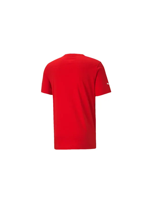 Футболка ferrari race big shieldtee+ printing short sleeve racing red t-shirt Puma — изображение 2 из 4, красный