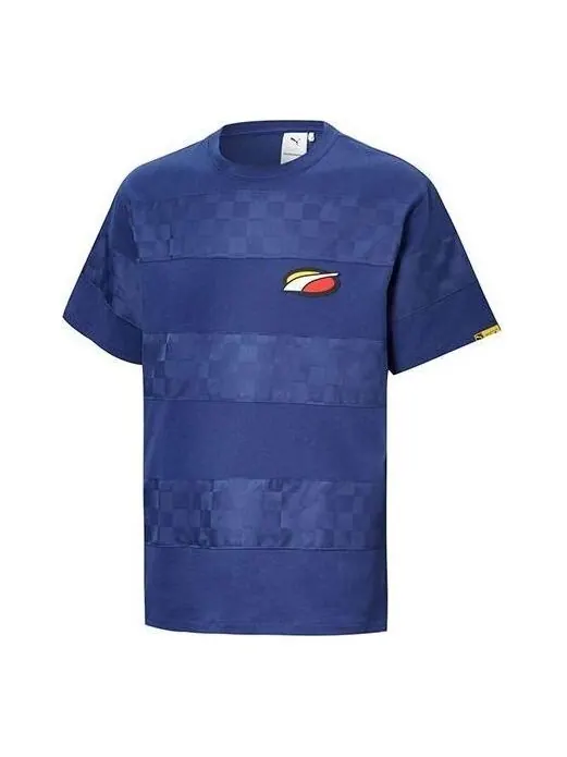 Футболка x randomevent tee 'blue white red' Puma — изображение 1 из 2, синий/белый/красный